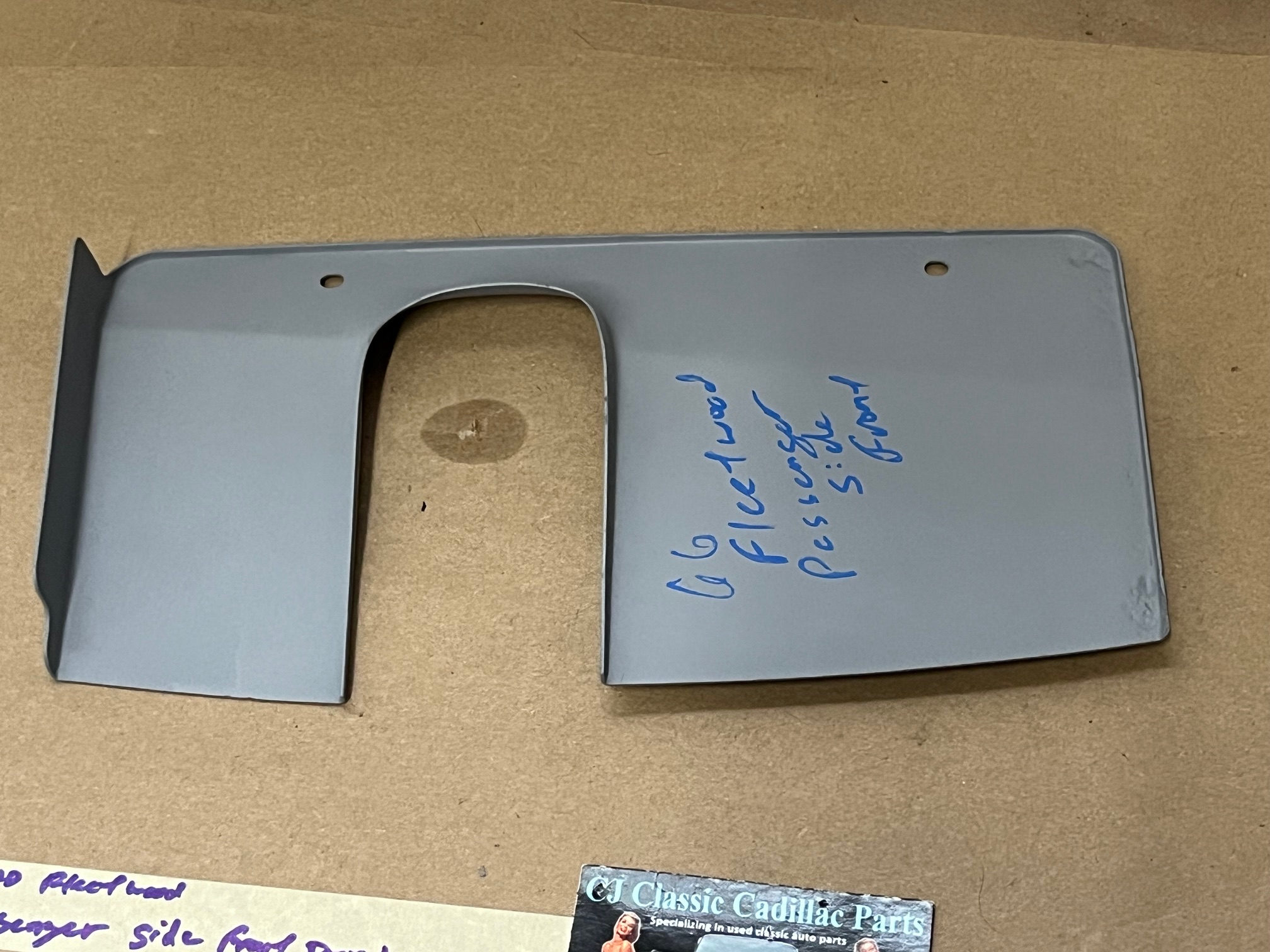 OEM 1966 Cadillac Deville Eldorado Fleetwood Calais RIGHT PASSENGER SIDE FRONT DOOR HINGE COVER PLATE TRIM PANEL - Image 9