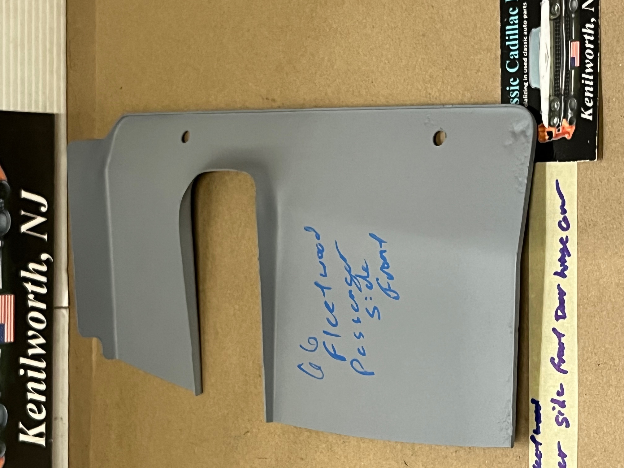 OEM 1966 Cadillac Deville Eldorado Fleetwood Calais RIGHT PASSENGER SIDE FRONT DOOR HINGE COVER PLATE TRIM PANEL - Image 2