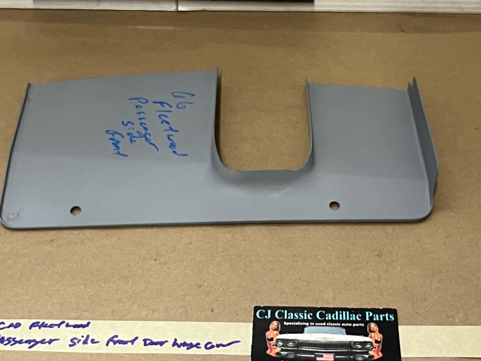 OEM 1966 Cadillac Deville Eldorado Fleetwood Calais RIGHT PASSENGER SIDE FRONT DOOR HINGE COVER PLATE TRIM PANEL - Image 14
