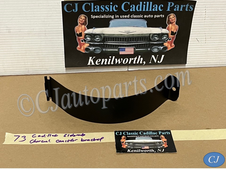 RESTORED 1973 1974 1975 1976 Cadillac Deville Fleetwood Calais 1973 1974 1975 1975 1976 1977 1978 Eldorado 1976 1977 1978 1979 Seville CHARCOAL CANISTER MOUNTING BRACKET RETAINER STRAP #1600528