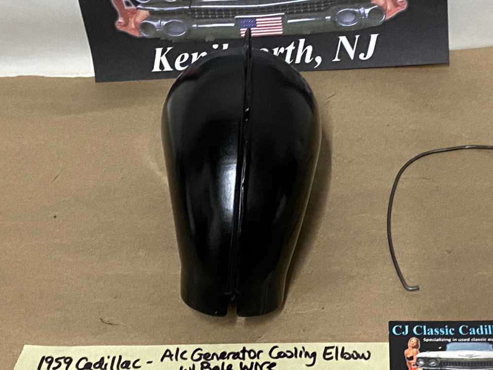 FACTORY ORIGINAL 1958 1959 1960 1961 CADILLAC DEVILLE ELDORADO 75 FLEETWOOD A/C GENERATOR COOLING ELBOW WITH BALE WIRE - Image 15