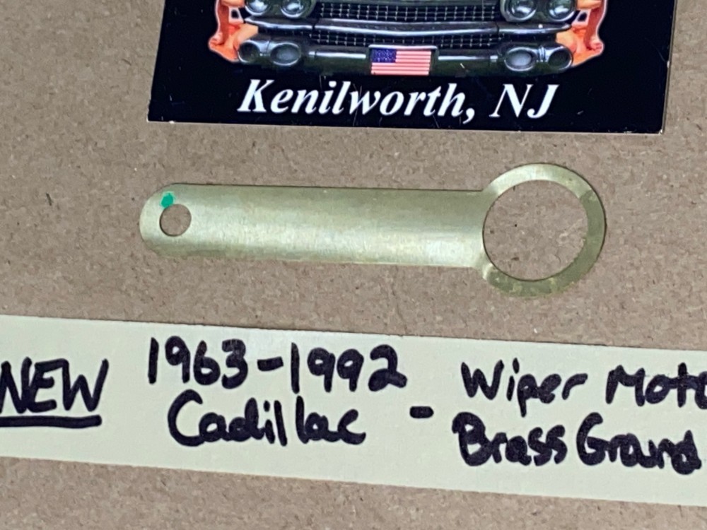 NEW 1963 1964 1965 1966 1967 1968 1969 1970 1971 1972 1973 1974 1975 1976 1977 1978 1979 1980 1981 1982 1983 1984 1985 1986 1987 1988 1989 1990 1991 1992 CADILLAC DEVILLE ELDORADO FLEETWOOD CALAIS WIPER MOTOR BRASS GROUND STRAP - Image 2