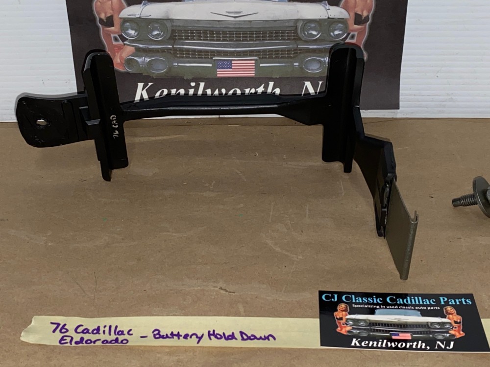 OEM 1975 1976 Cadillac Deville Fleetwood Calais 1975 1976 1977 1978 Cadillac Eldorado BATTERY HOLD DOWN MOUNTING BRACKET #1608537/1605096 - Image 11