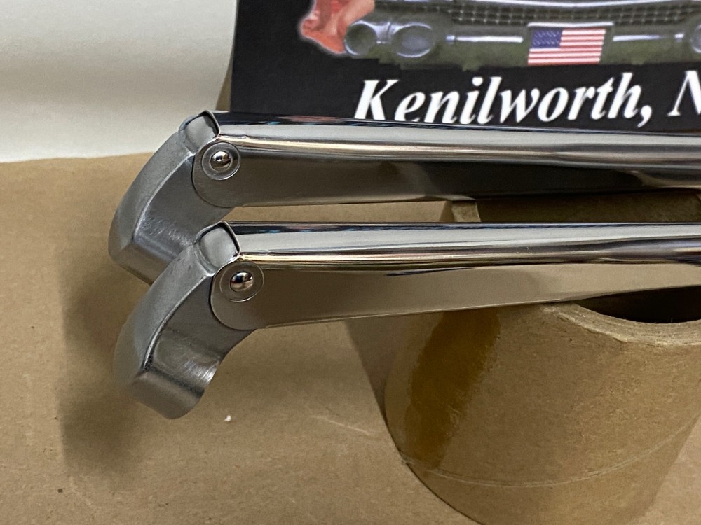 OEM 1961 1962 1963 1964 Cadillac Deville Eldorado Fleetwood TRICO WINDSHIELD WIPER ARMS - LEFT & RIGHT - POLISHED #1472098/#1472099 - Image 9