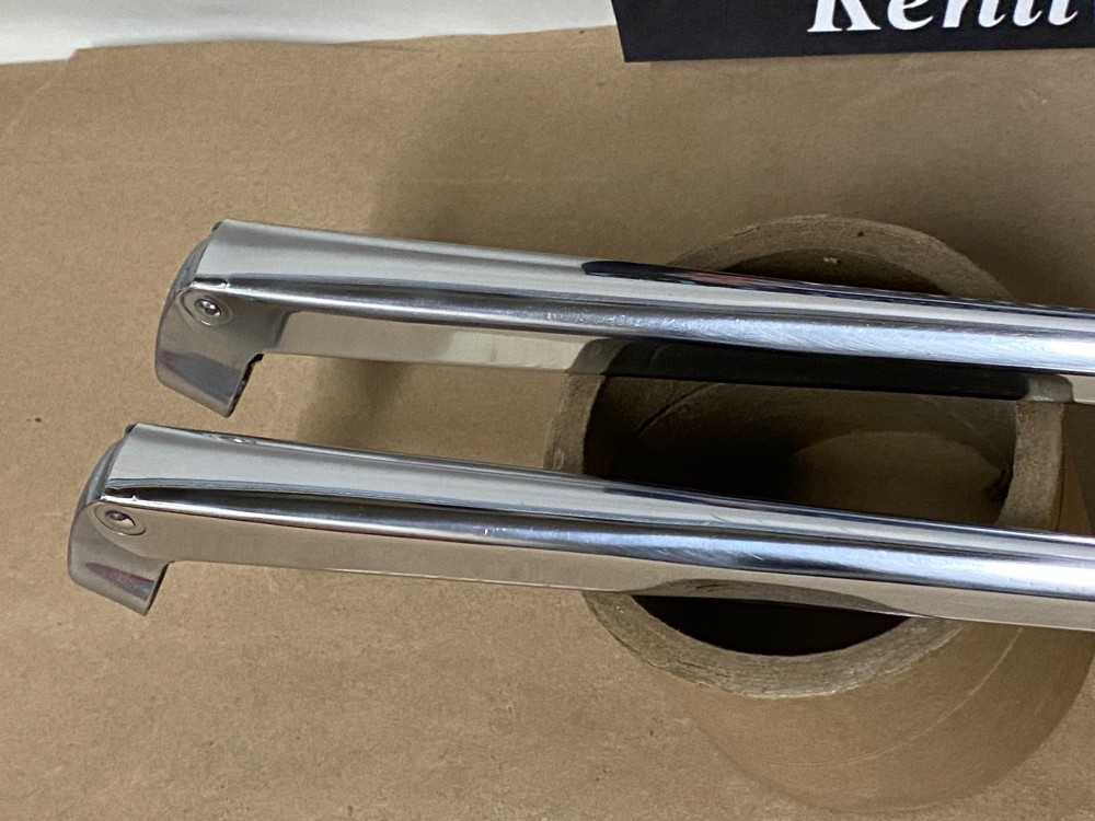 OEM 1961 1962 1963 1964 Cadillac Deville Eldorado Fleetwood TRICO WINDSHIELD WIPER ARMS - LEFT & RIGHT - POLISHED #1472098/#1472099 - Image 3