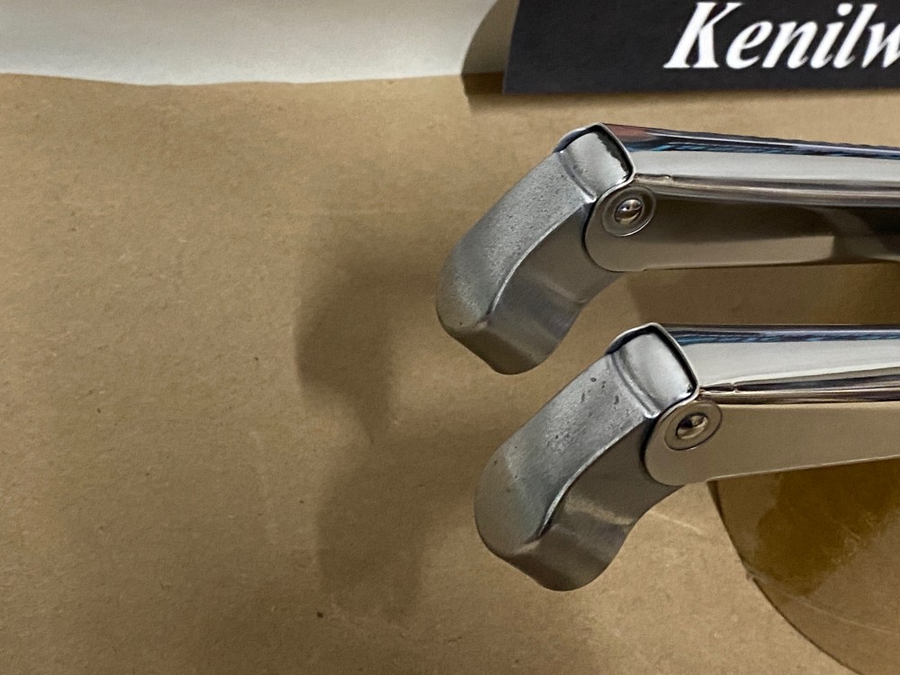 OEM 1961 1962 1963 1964 Cadillac Deville Eldorado Fleetwood TRICO WINDSHIELD WIPER ARMS - LEFT & RIGHT - POLISHED #1472098/#1472099 - Image 2