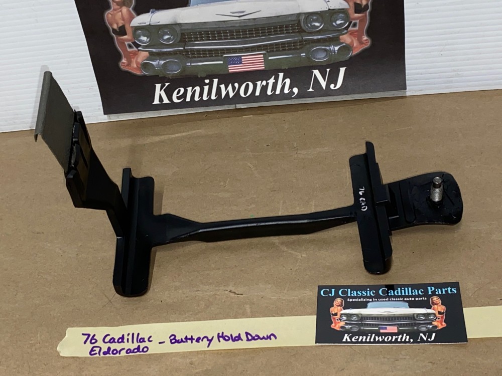 OEM 1975 1976 Cadillac Deville Fleetwood Calais 1975 1976 1977 1978 Cadillac Eldorado BATTERY HOLD DOWN MOUNTING BRACKET #1608537/1605096 - Image 16