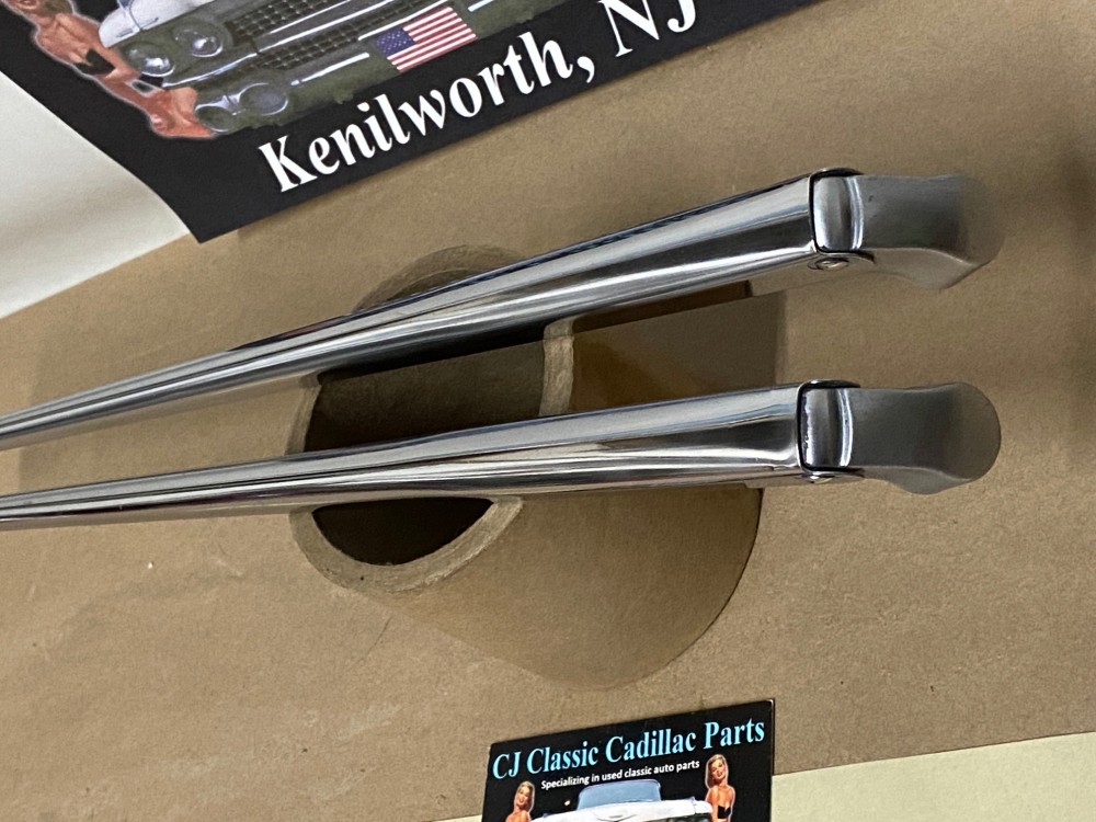 OEM 1961 1962 1963 1964 Cadillac Deville Eldorado Fleetwood TRICO WINDSHIELD WIPER ARMS - LEFT & RIGHT - POLISHED #1472098/#1472099 - Image 16