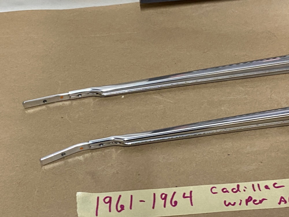 OEM 1961 1962 1963 1964 Cadillac Deville Eldorado Fleetwood TRICO WINDSHIELD WIPER ARMS - LEFT & RIGHT - POLISHED #1472098/#1472099 - Image 21