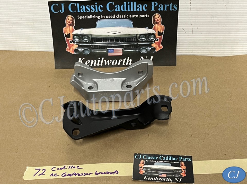 OEM 1968 1969 1970 1971 1972 1973 1974 1975 1976 Cadillac Deville Eldorado Fleetwood Calais A/C COMPRESSOR MOUNTING BRACKETS SUPPORT #1492985