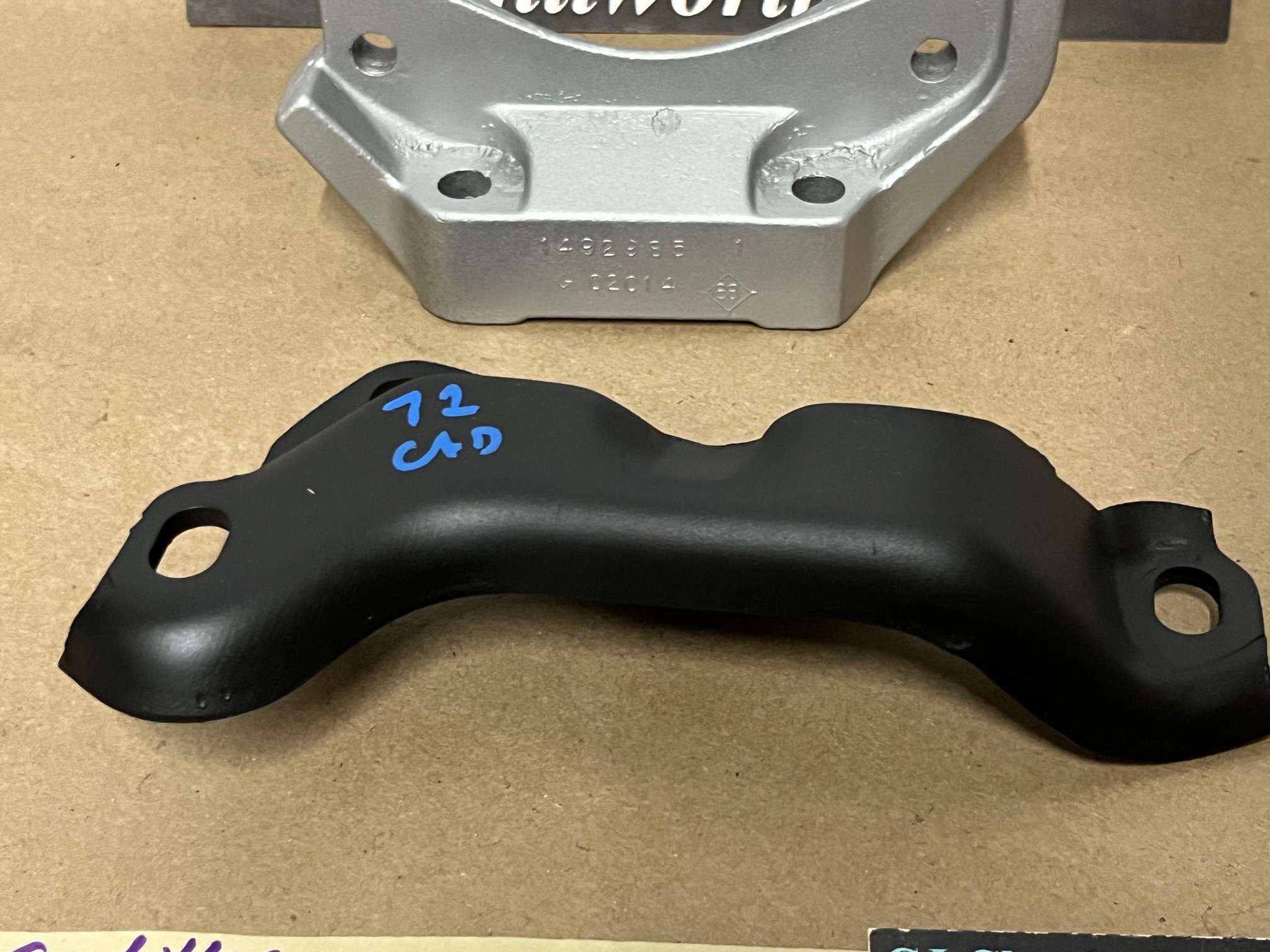 OEM 1968 1969 1970 1971 1972 1973 1974 1975 1976 Cadillac Deville Eldorado Fleetwood Calais A/C COMPRESSOR MOUNTING BRACKETS SUPPORT #1492985 - Image 5