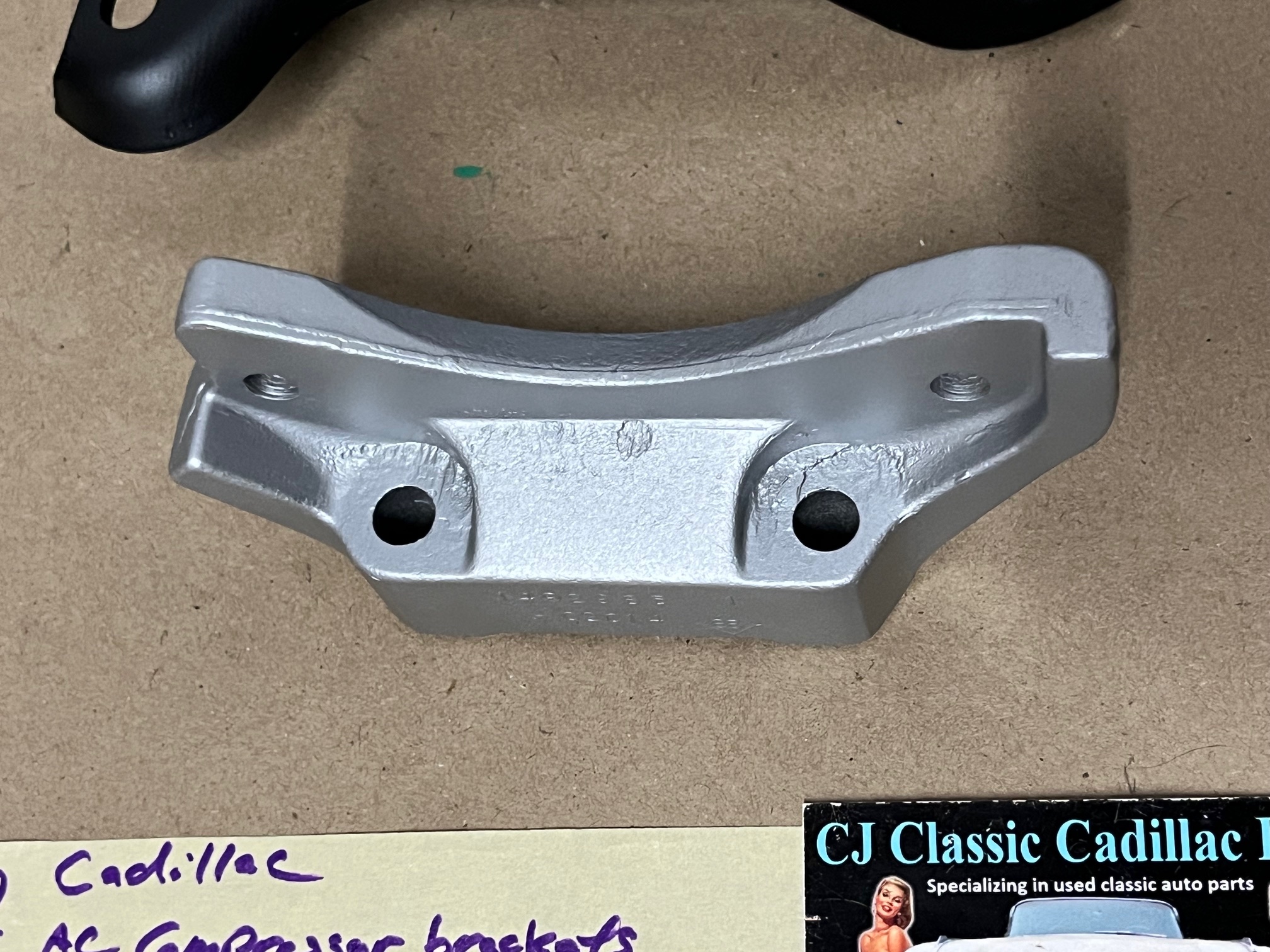 OEM 1968 1969 1970 1971 1972 1973 1974 1975 1976 Cadillac Deville Eldorado Fleetwood Calais A/C COMPRESSOR MOUNTING BRACKETS SUPPORT #1492985 - Image 10