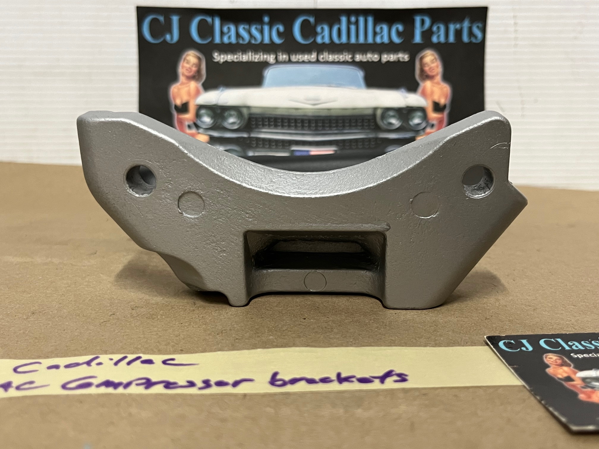 OEM 1968 1969 1970 1971 1972 1973 1974 1975 1976 Cadillac Deville Eldorado Fleetwood Calais A/C COMPRESSOR MOUNTING BRACKETS SUPPORT #1492985 - Image 11