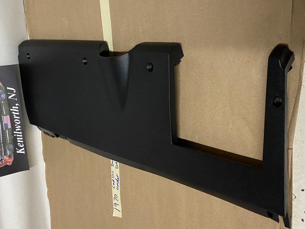 OEM 1969 1970 Cadillac Deville Calais Fleetwood UNDER DASH DASHBOARD COVER - BLACK #1492849 - Image 5
