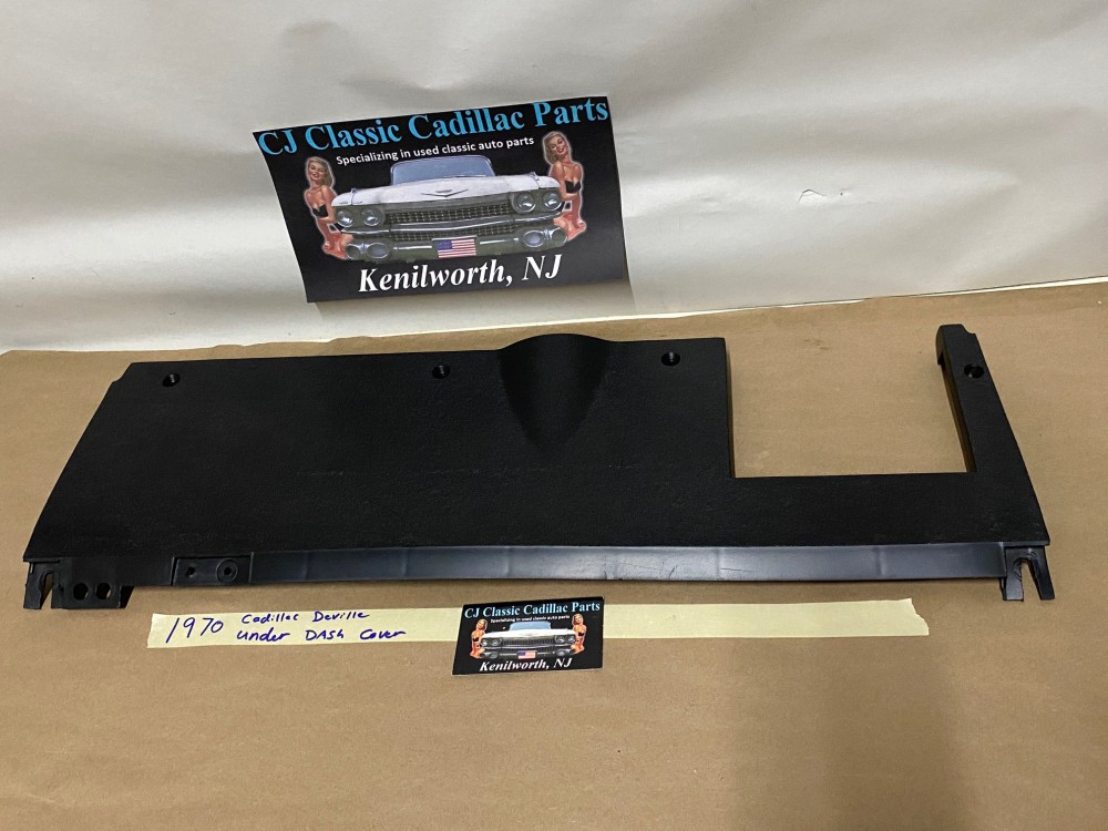 OEM 1969 1970 Cadillac Deville Calais Fleetwood UNDER DASH DASHBOARD COVER - BLACK #1492849 - Image 8