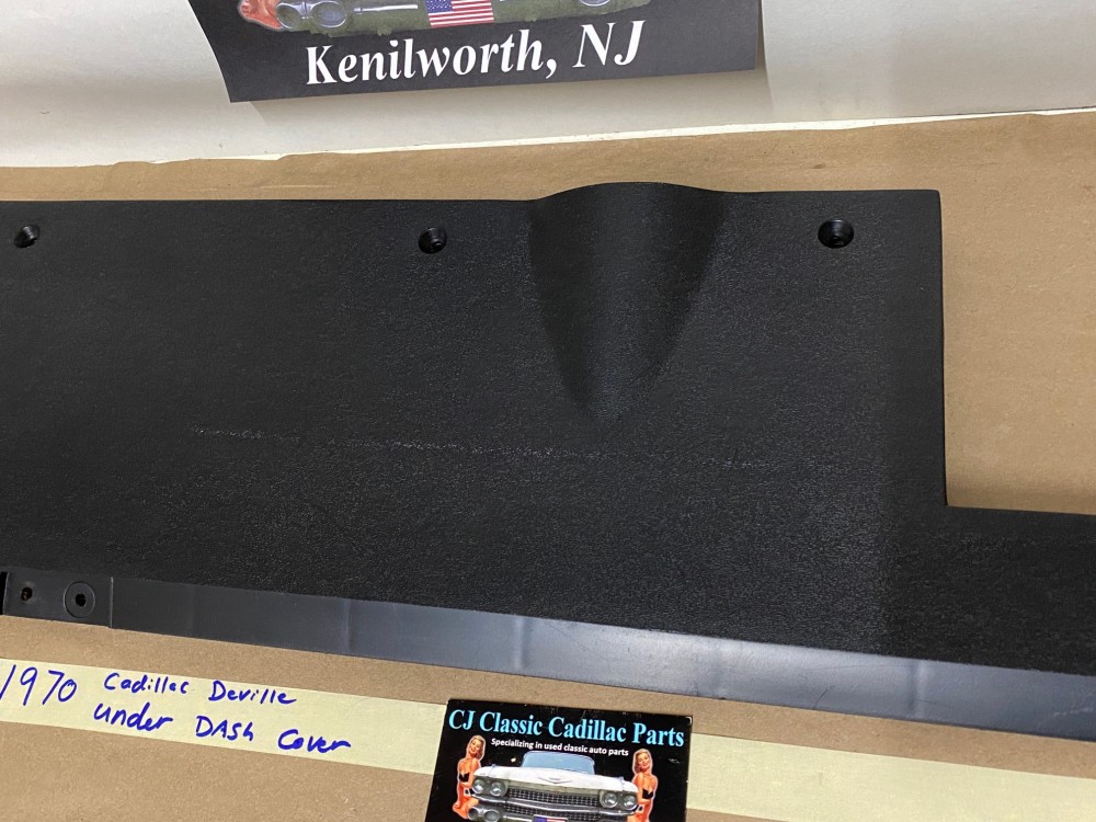 OEM 1969 1970 Cadillac Deville Calais Fleetwood UNDER DASH DASHBOARD COVER - BLACK #1492849 - Image 10