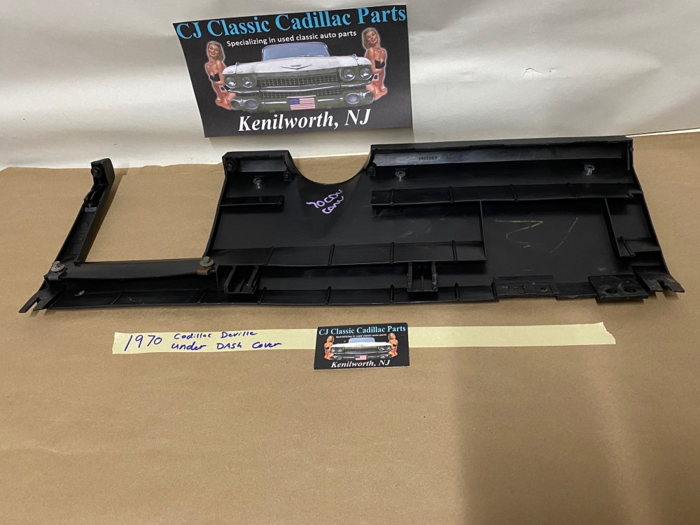 OEM 1969 1970 Cadillac Deville Calais Fleetwood UNDER DASH DASHBOARD COVER - BLACK #1492849 - Image 18