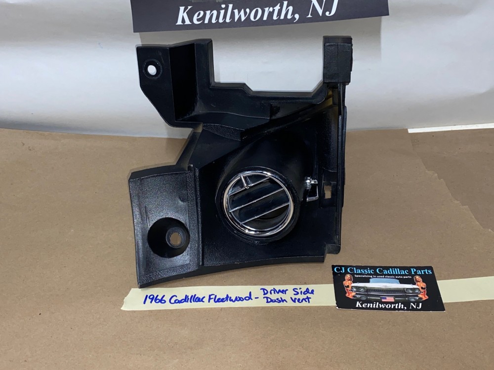OEM 1965 1966 Cadillac Deville Calais Eldorado Fleetwood LEFT DRIVER SIDE DASH A/C VENT DUCT BEZEL - BLACK #3632560 - Image 4