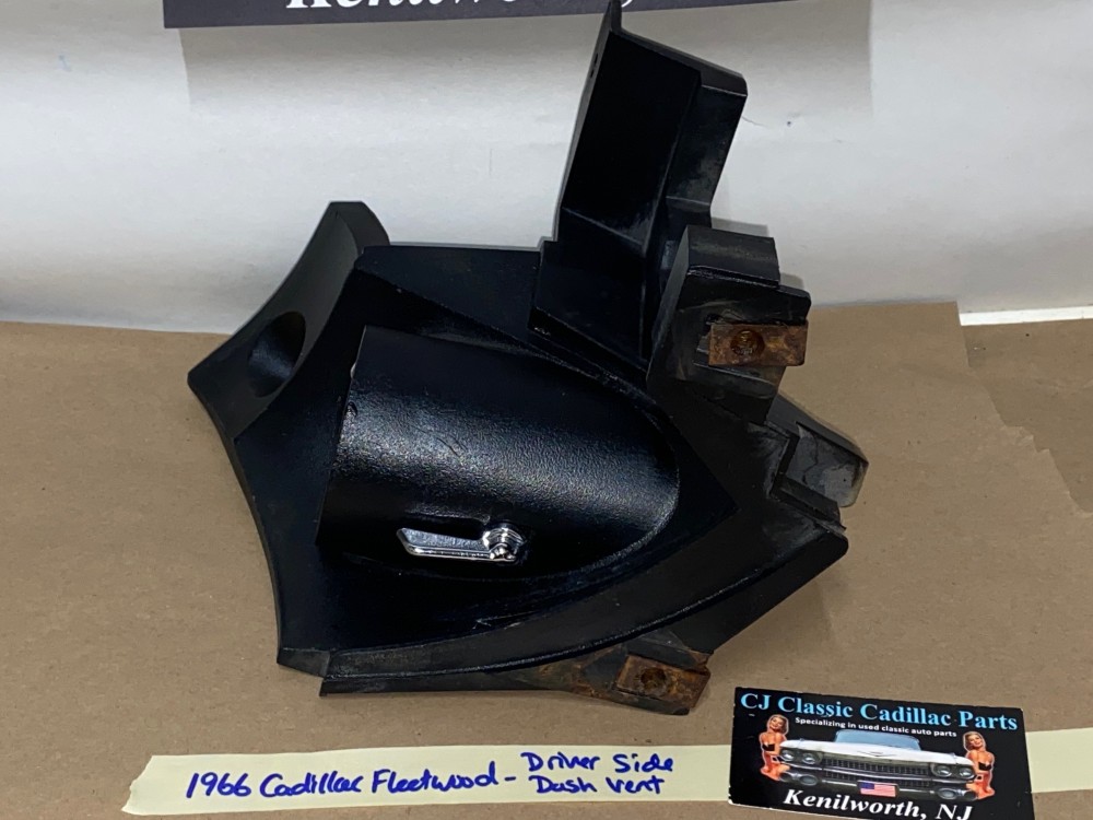 OEM 1965 1966 Cadillac Deville Calais Eldorado Fleetwood LEFT DRIVER SIDE DASH A/C VENT DUCT BEZEL - BLACK #3632560 - Image 9