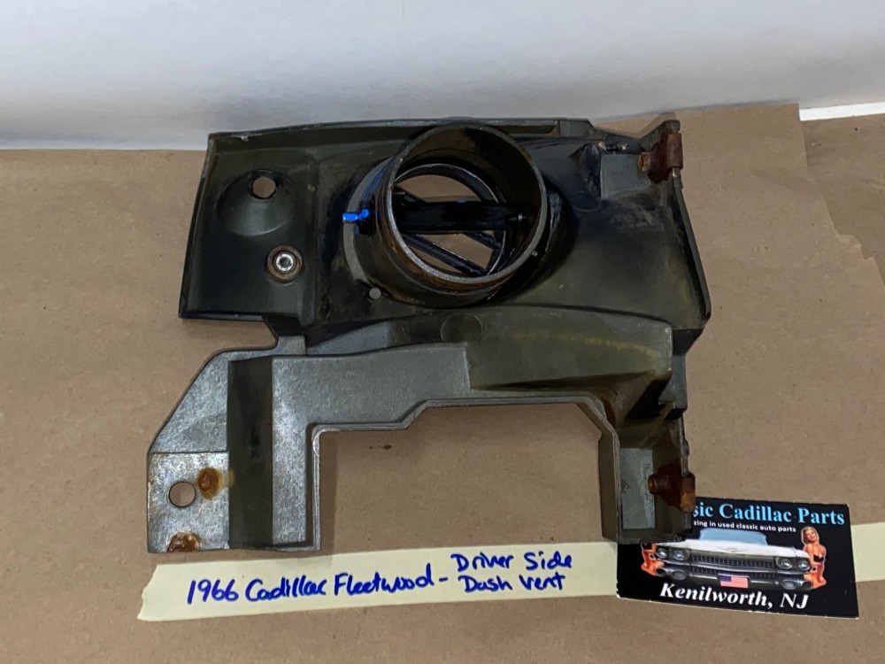 OEM 1965 1966 Cadillac Deville Calais Eldorado Fleetwood LEFT DRIVER SIDE DASH A/C VENT DUCT BEZEL - BLACK #3632560 - Image 10