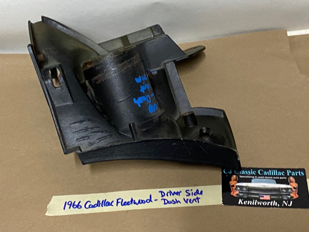 OEM 1965 1966 Cadillac Deville Calais Eldorado Fleetwood LEFT DRIVER SIDE DASH A/C VENT DUCT BEZEL - BLACK #3632560 - Image 14