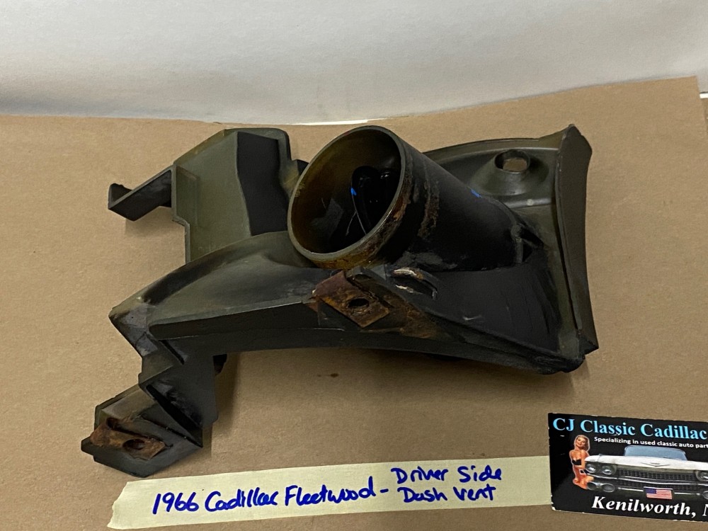 OEM 1965 1966 Cadillac Deville Calais Eldorado Fleetwood LEFT DRIVER SIDE DASH A/C VENT DUCT BEZEL - BLACK #3632560 - Image 15