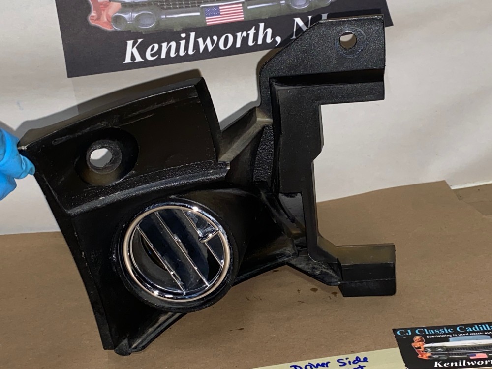 OEM 1965 1966 Cadillac Deville Calais Eldorado Fleetwood LEFT DRIVER SIDE DASH A/C VENT DUCT BEZEL - BLACK #3632560 - Image 16
