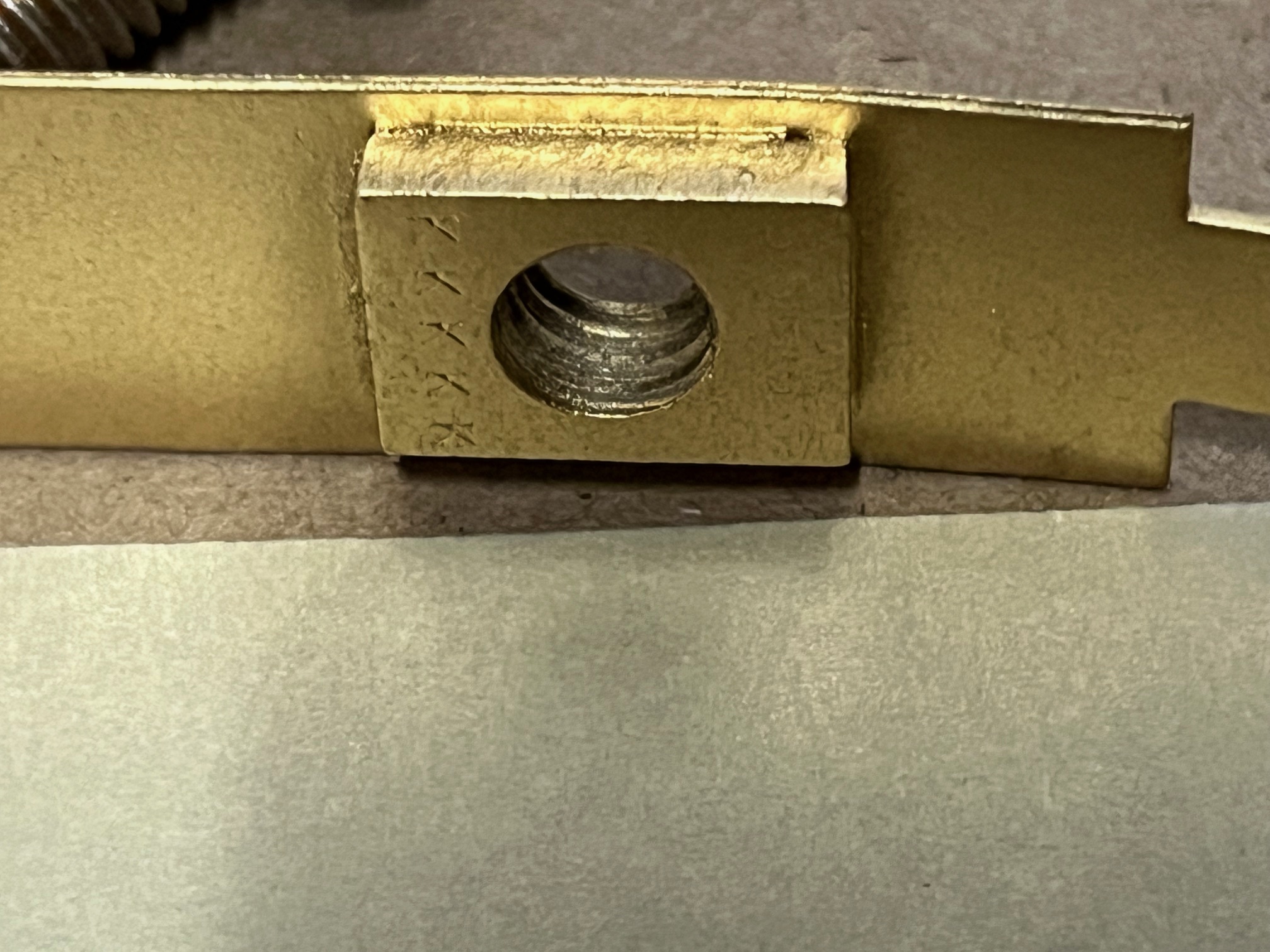 OEM 1968 1969 1970 Cadillac Deville Fleetwood Calais HOOD HINGE RETAINER MOUNTING BRACKET #1491658 - Image 5