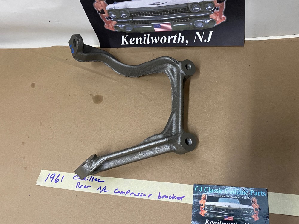 RESTORED 1961 Cadillac Deville Eldorado Fleetwood REAR A/C COMPRESSOR SUPPORT BRACKET #1475980 - Image 4