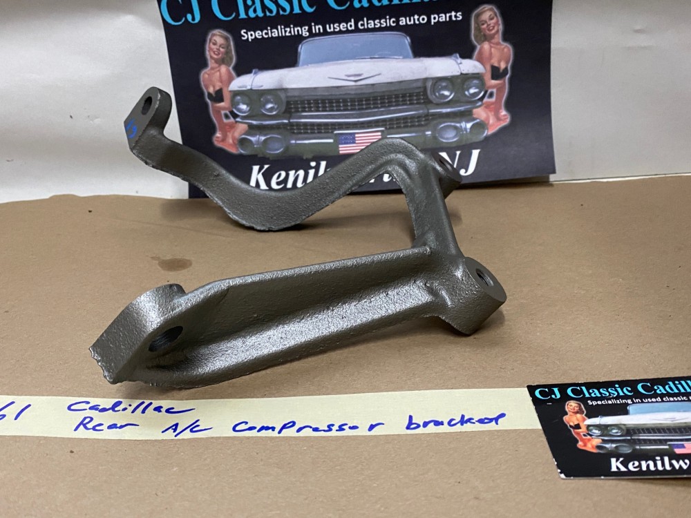 RESTORED 1961 Cadillac Deville Eldorado Fleetwood REAR A/C COMPRESSOR SUPPORT BRACKET #1475980 - Image 5