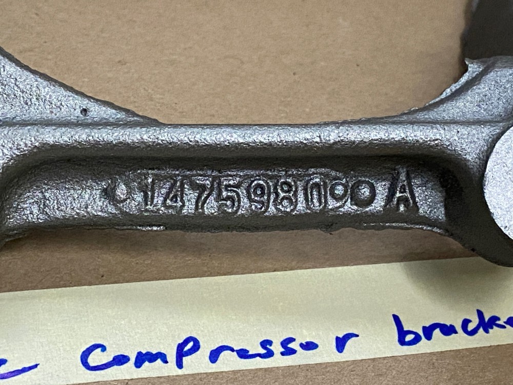 RESTORED 1961 Cadillac Deville Eldorado Fleetwood REAR A/C COMPRESSOR SUPPORT BRACKET #1475980 - Image 8