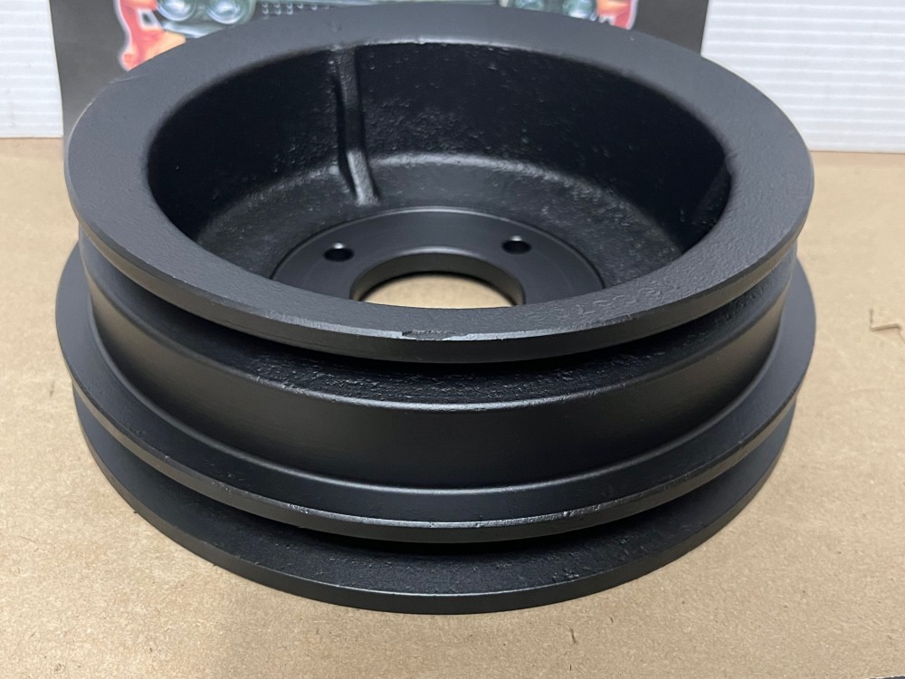 RESTORED 1975 1976 Cadillac Deville Eldorado Fleetwood Calais CRANKSHAFT PULLEY HARMONIC BALANCER 2 GROOVE WITHOUT SMOG #3516303/1605706 - Image 9