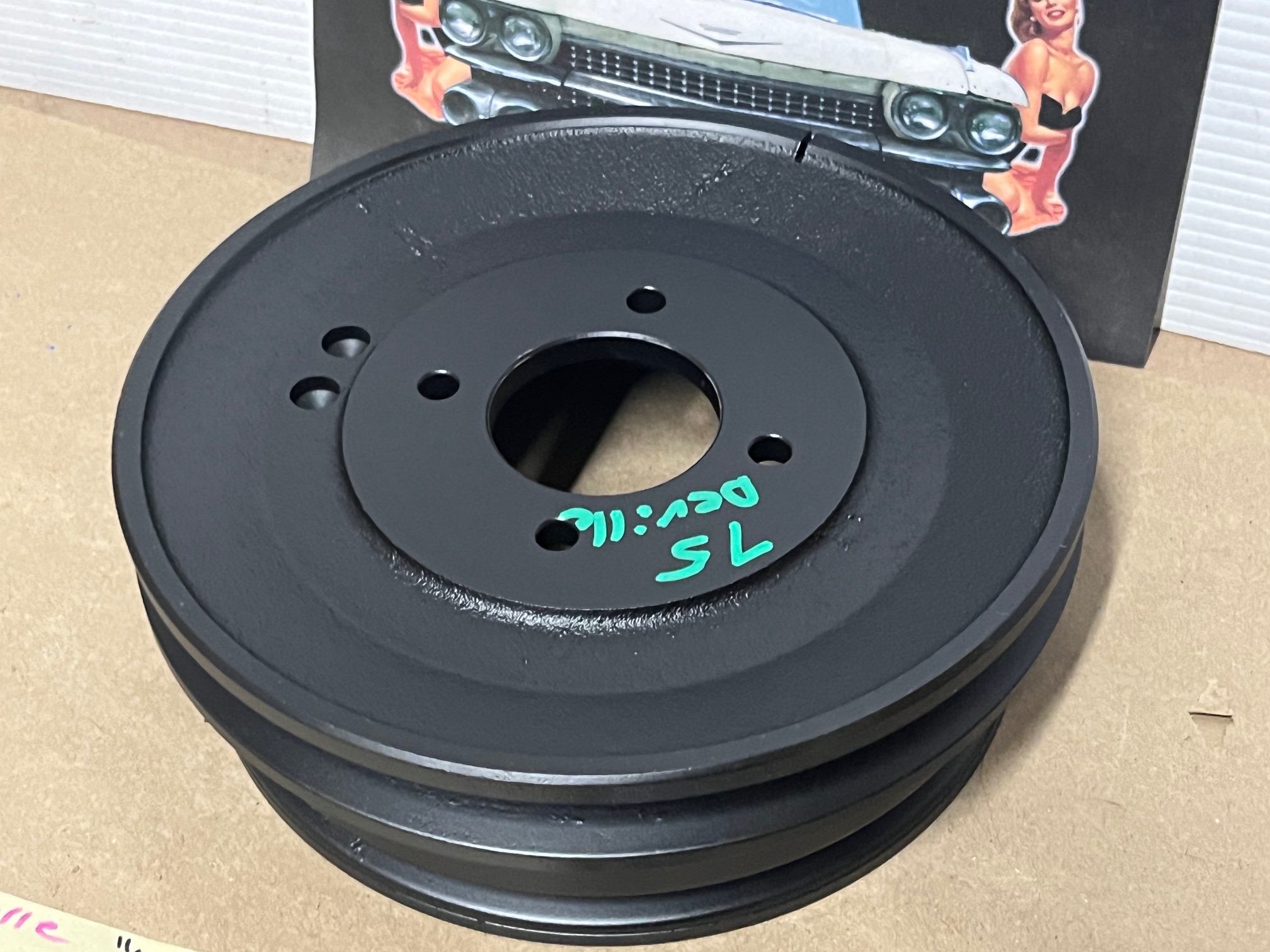 RESTORED 1975 1976 Cadillac Deville Eldorado Fleetwood Calais CRANKSHAFT PULLEY HARMONIC BALANCER 2 GROOVE WITHOUT SMOG #3516303/1605706 - Image 8