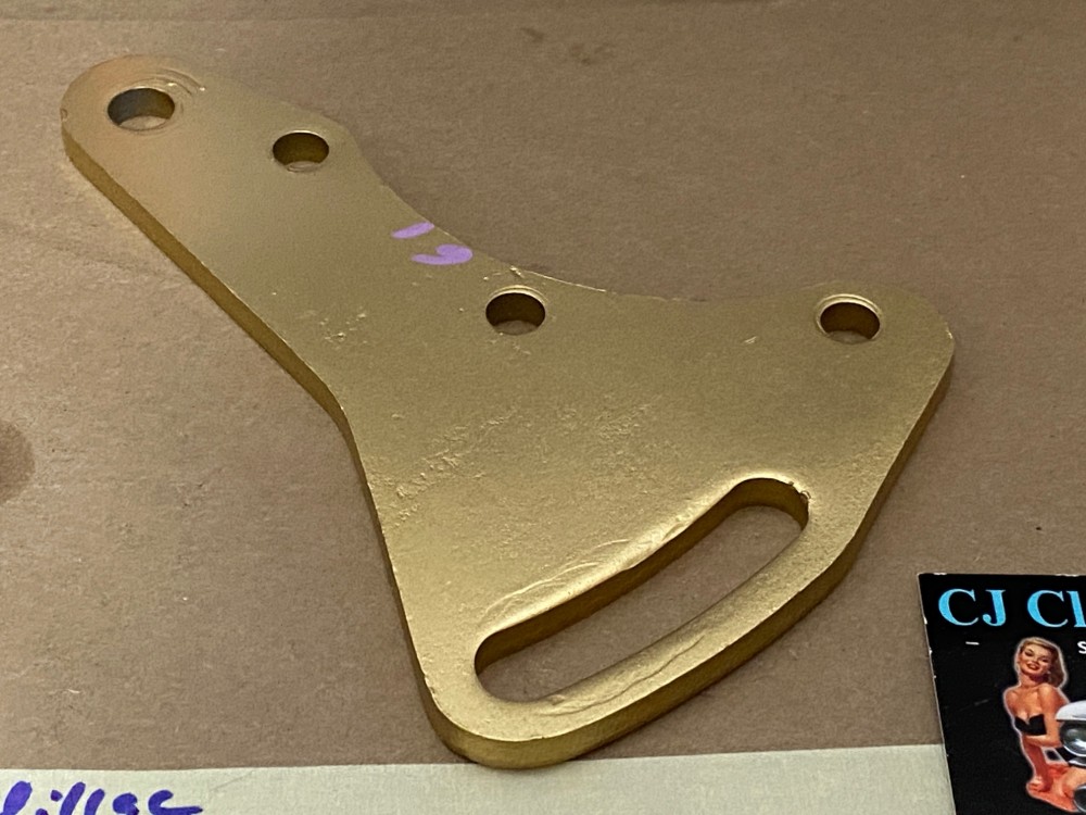 RESTORED 1961 Cadillac Deville Eldorado Fleetwood FRONT A/C COMPRESSOR SUPPORT ADJUSTER BRACKET #1475842 - Image 4