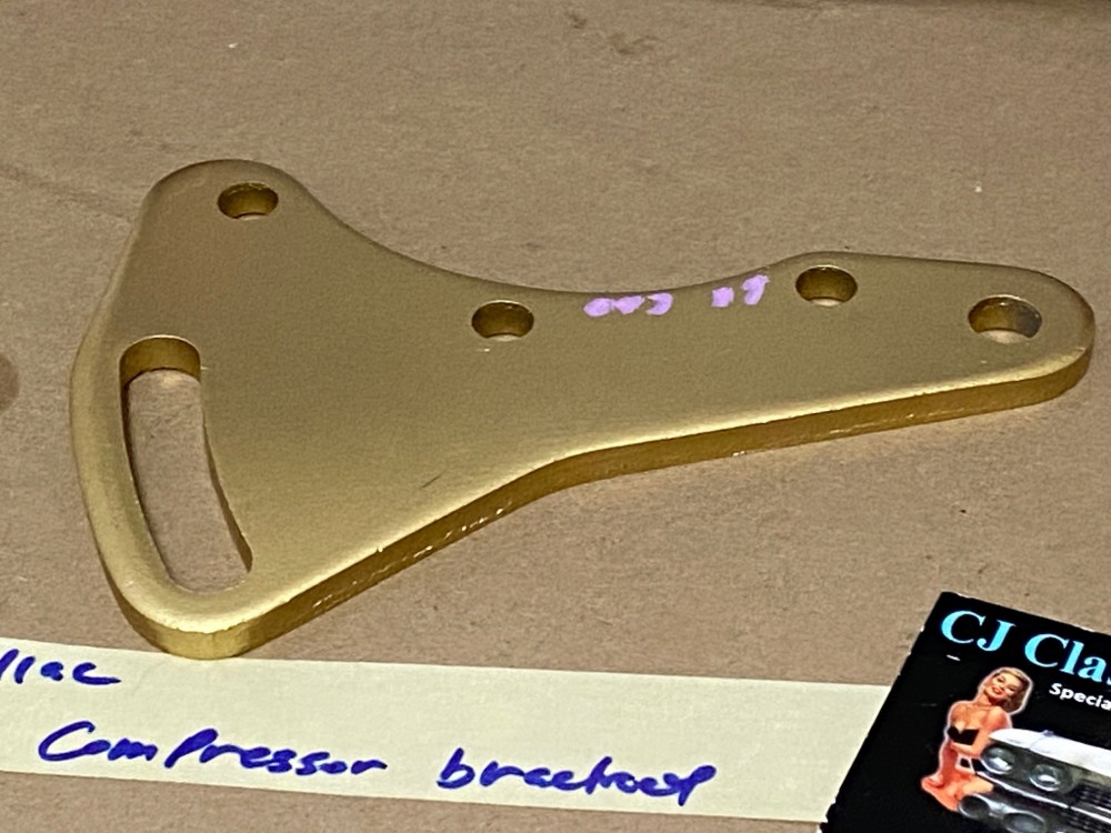 RESTORED 1961 Cadillac Deville Eldorado Fleetwood FRONT A/C COMPRESSOR SUPPORT ADJUSTER BRACKET #1475842 - Image 13