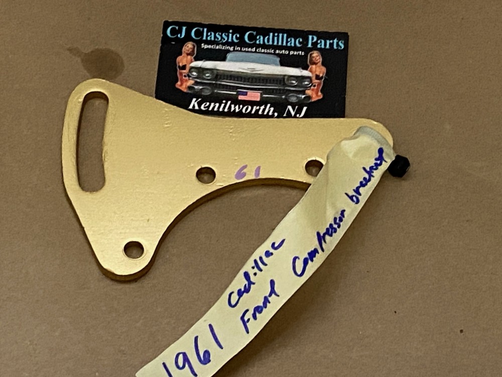 RESTORED 1961 Cadillac Deville Eldorado Fleetwood FRONT A/C COMPRESSOR SUPPORT ADJUSTER BRACKET #1475842 - Image 16