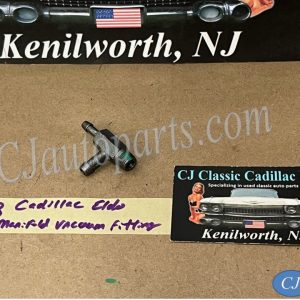 OEM 1971 1972 1973 1974 1975 1976 Cadillac Deville Eldorado Calais Fleetwood 472/500 Engine INTAKE MANIFOLD VACUUM PORT TEE TREE FITTING CONNECTOR (DOUBLE OUTLET) #1498377