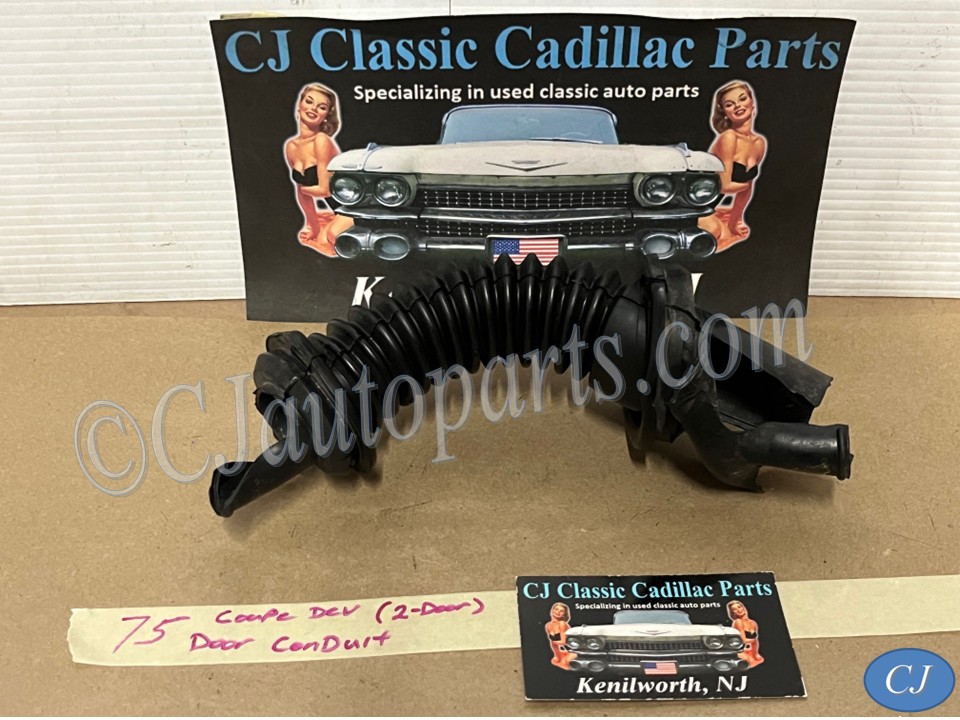 OEM 1971 1972 1973 1974 1975 1976 Cadillac Deville Fleetwood 1971 1972 1973 1974 1975 1976 1977 1978 Eldorado FRONT DOOR JAM WIRE HARNESS COVER CONDUIT #9837507