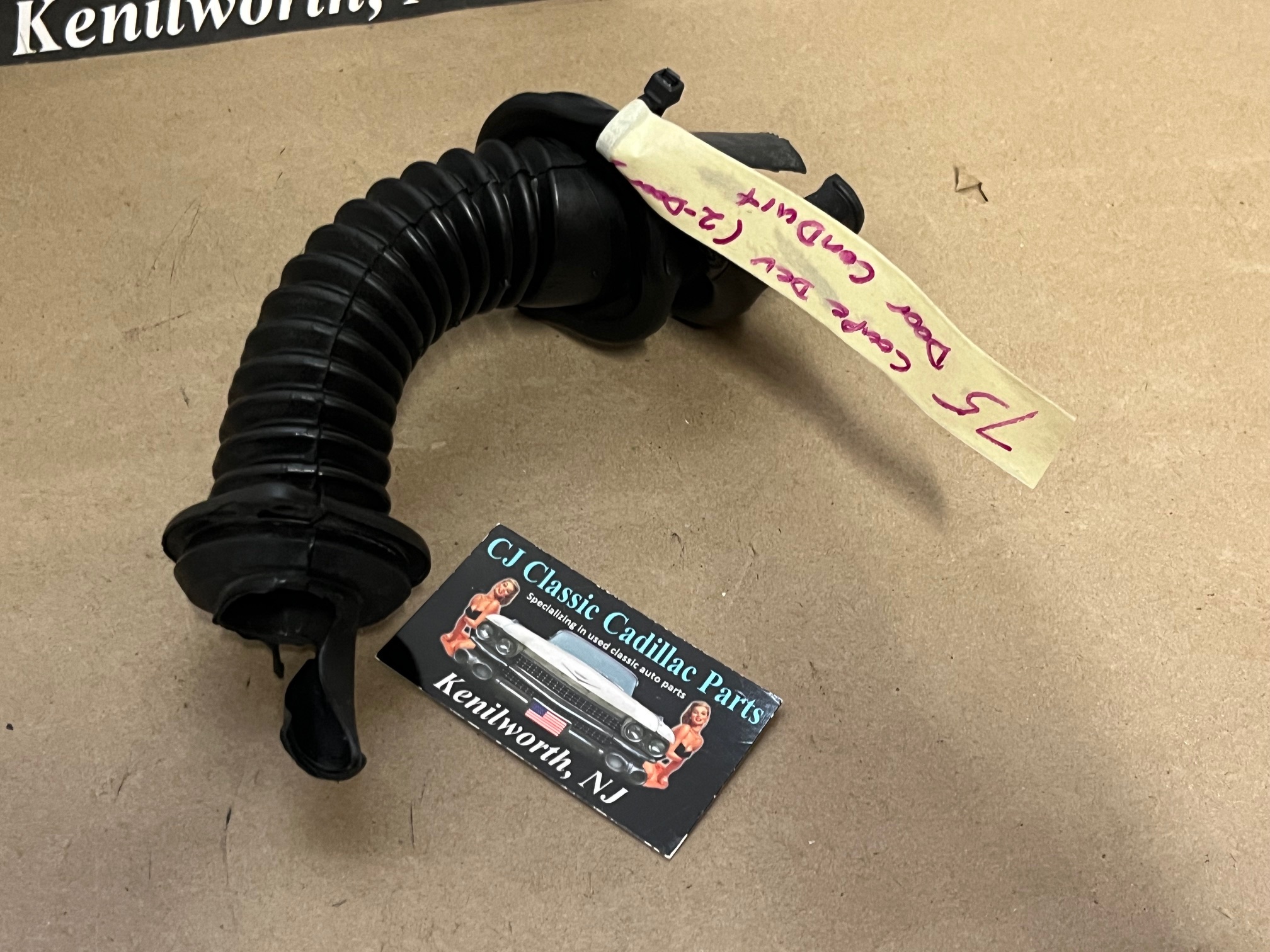 OEM 1971 1972 1973 1974 1975 1976 Cadillac Deville Fleetwood 1971 1972 1973 1974 1975 1976 1977 1978 Eldorado FRONT DOOR JAM WIRE HARNESS COVER CONDUIT #9837507 - Image 14