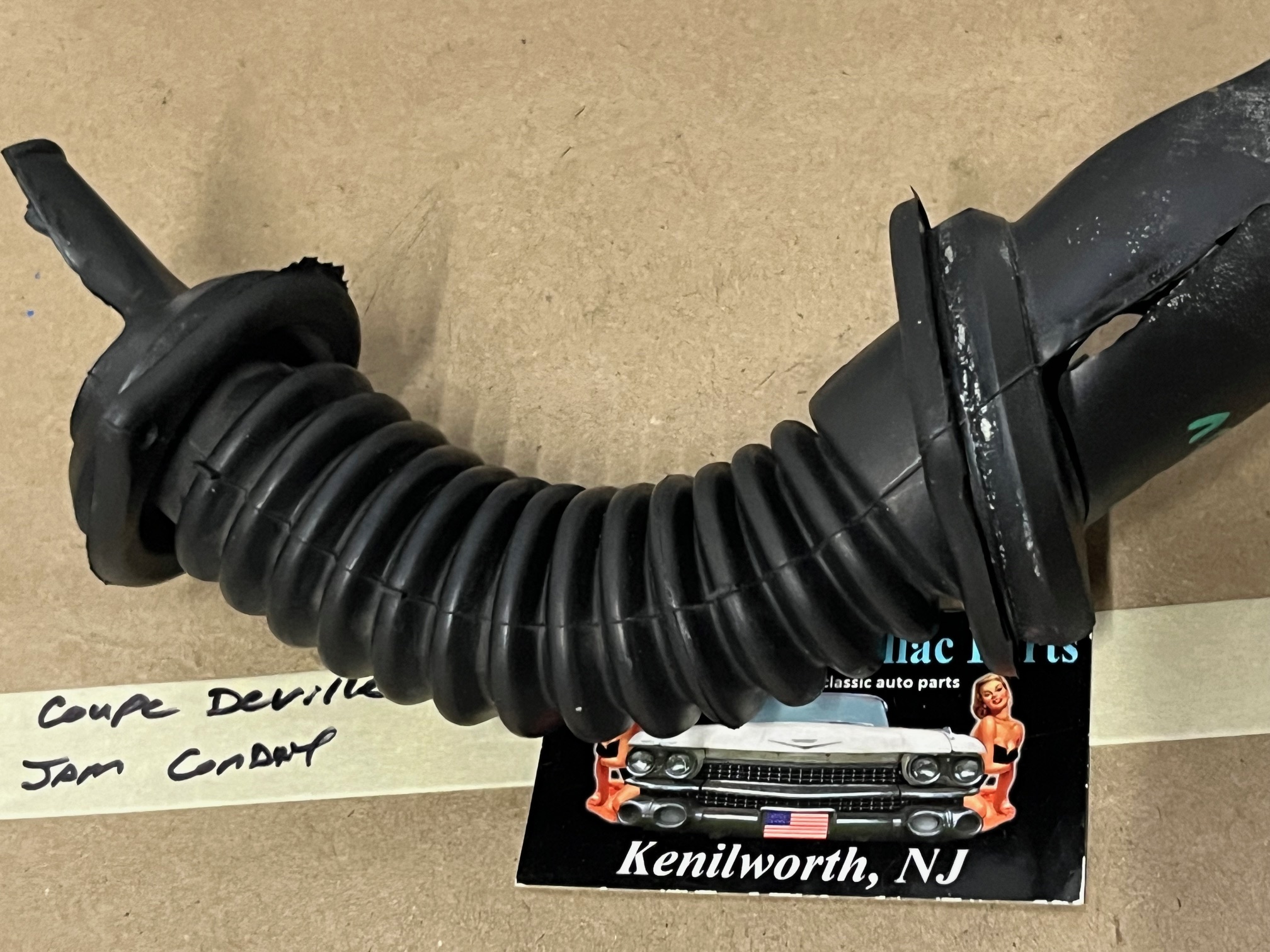OEM 1971 1972 1973 1974 1975 1976 Cadillac Deville Fleetwood 1971 1972 1973 1974 1975 1976 1977 1978 Eldorado FRONT DOOR JAM WIRE HARNESS COVER CONDUIT #9837507 - Image 3