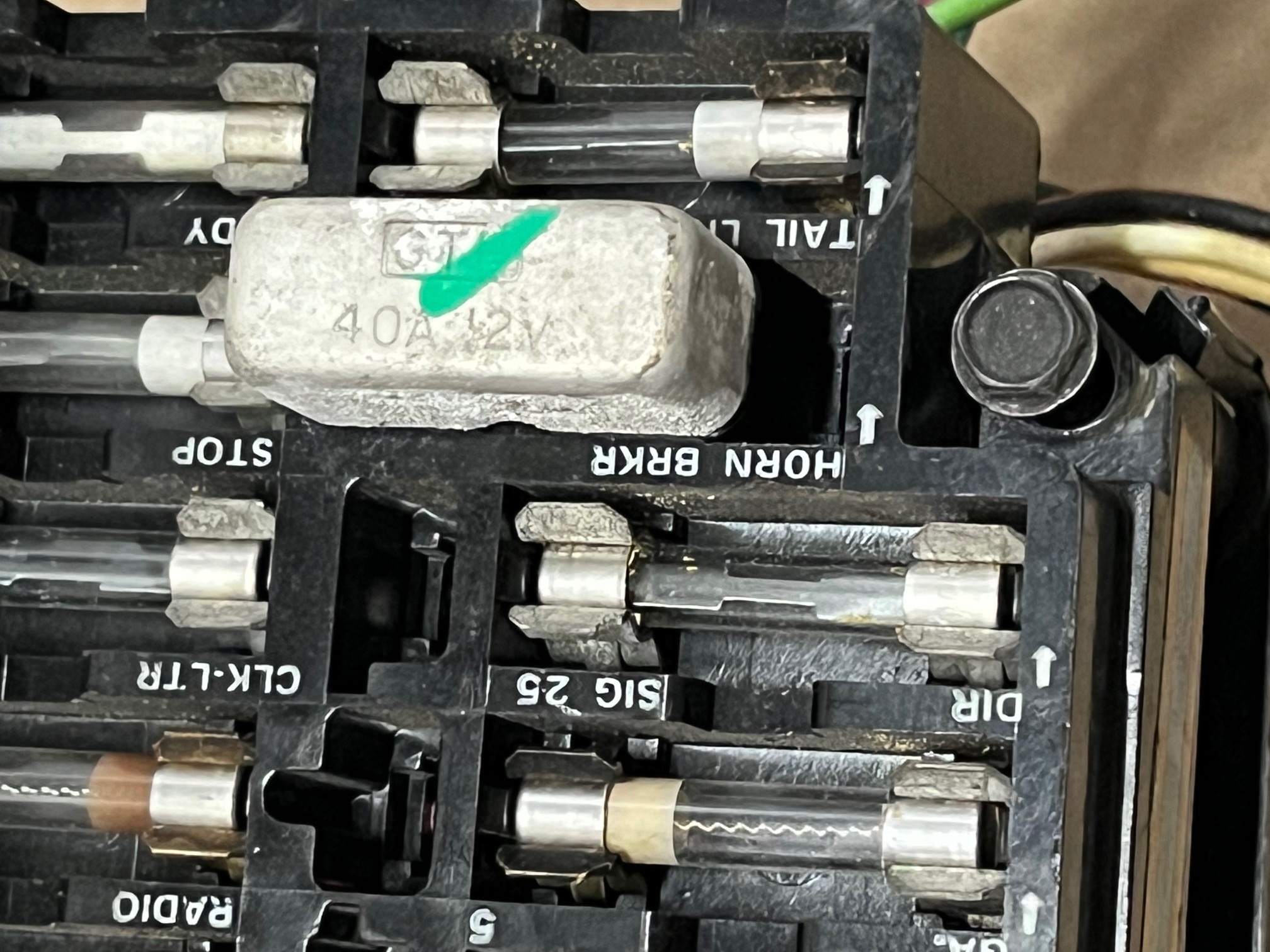 OEM 1975 Cadillac Eldorado Deville Fleetwood Calais Commercial Chassis UNDER DASH FUSE BOX PANEL - Image 13