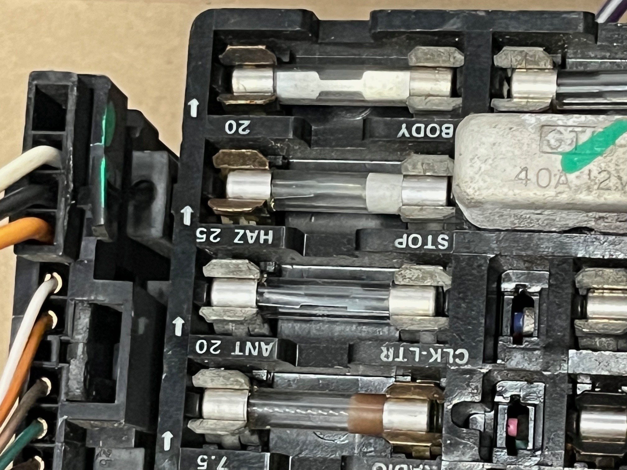 OEM 1975 Cadillac Eldorado Deville Fleetwood Calais Commercial Chassis UNDER DASH FUSE BOX PANEL - Image 12