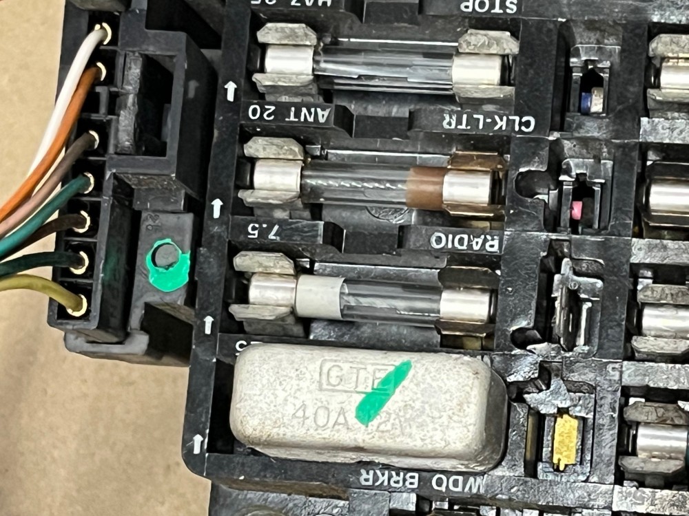 OEM 1975 Cadillac Eldorado Deville Fleetwood Calais Commercial Chassis UNDER DASH FUSE BOX PANEL - Image 11