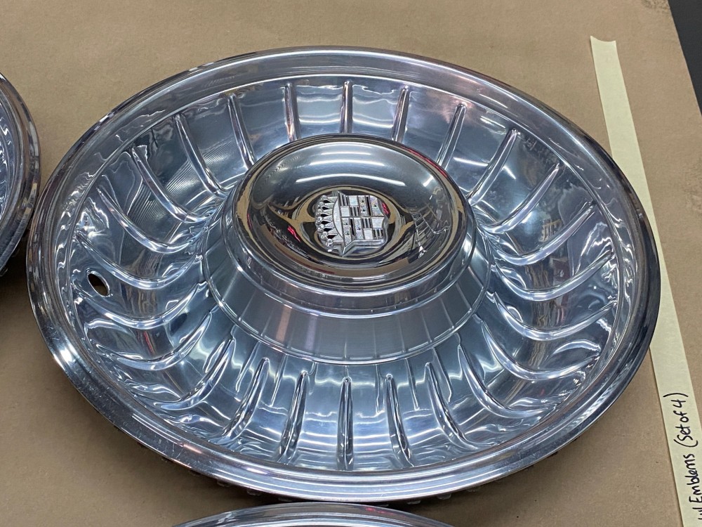 OEM 1961 1962 Cadillac Deville Eldorado Fleetwood 15" HUBCAPS WHEEL COVER WITH CREST EMBLEMS (SET OF 4) - Image 21