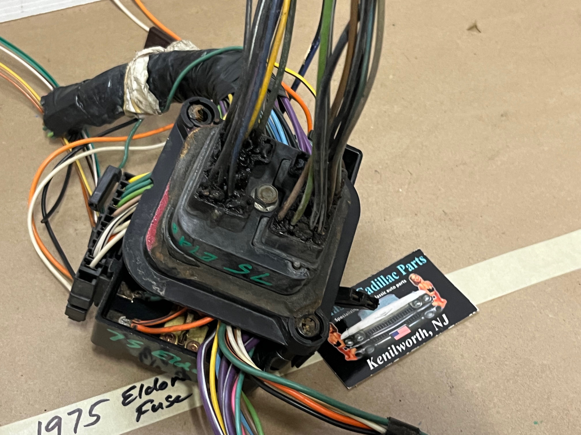 OEM 1975 Cadillac Eldorado Deville Fleetwood Calais Commercial Chassis UNDER DASH FUSE BOX PANEL - Image 16