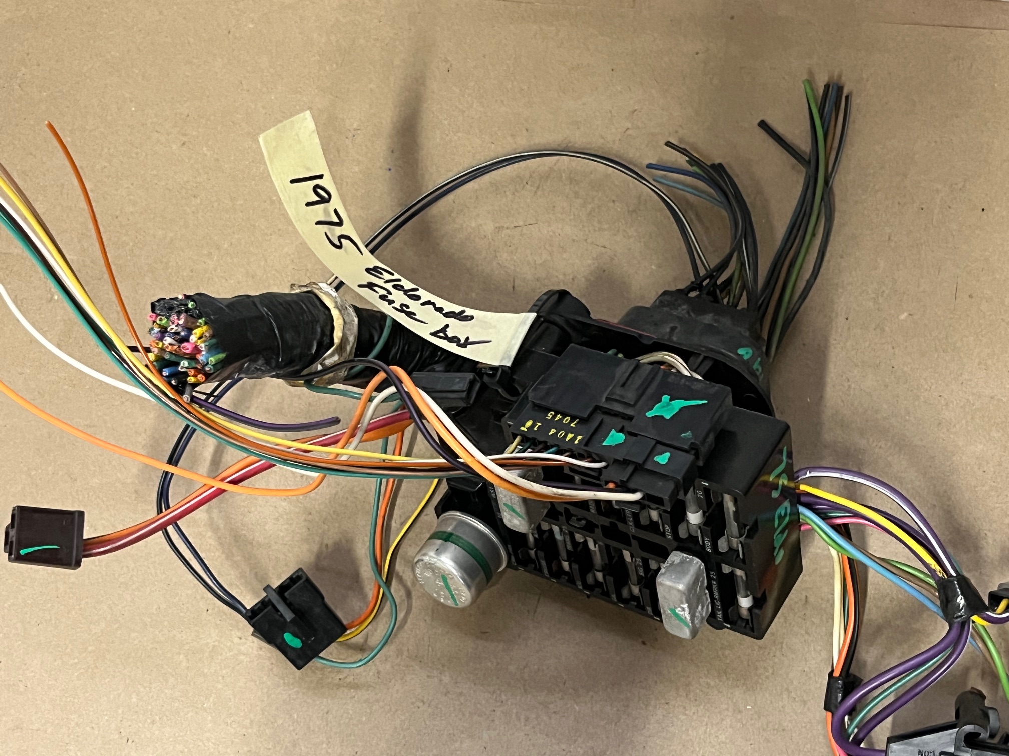 OEM 1975 Cadillac Eldorado Deville Fleetwood Calais Commercial Chassis UNDER DASH FUSE BOX PANEL - Image 17