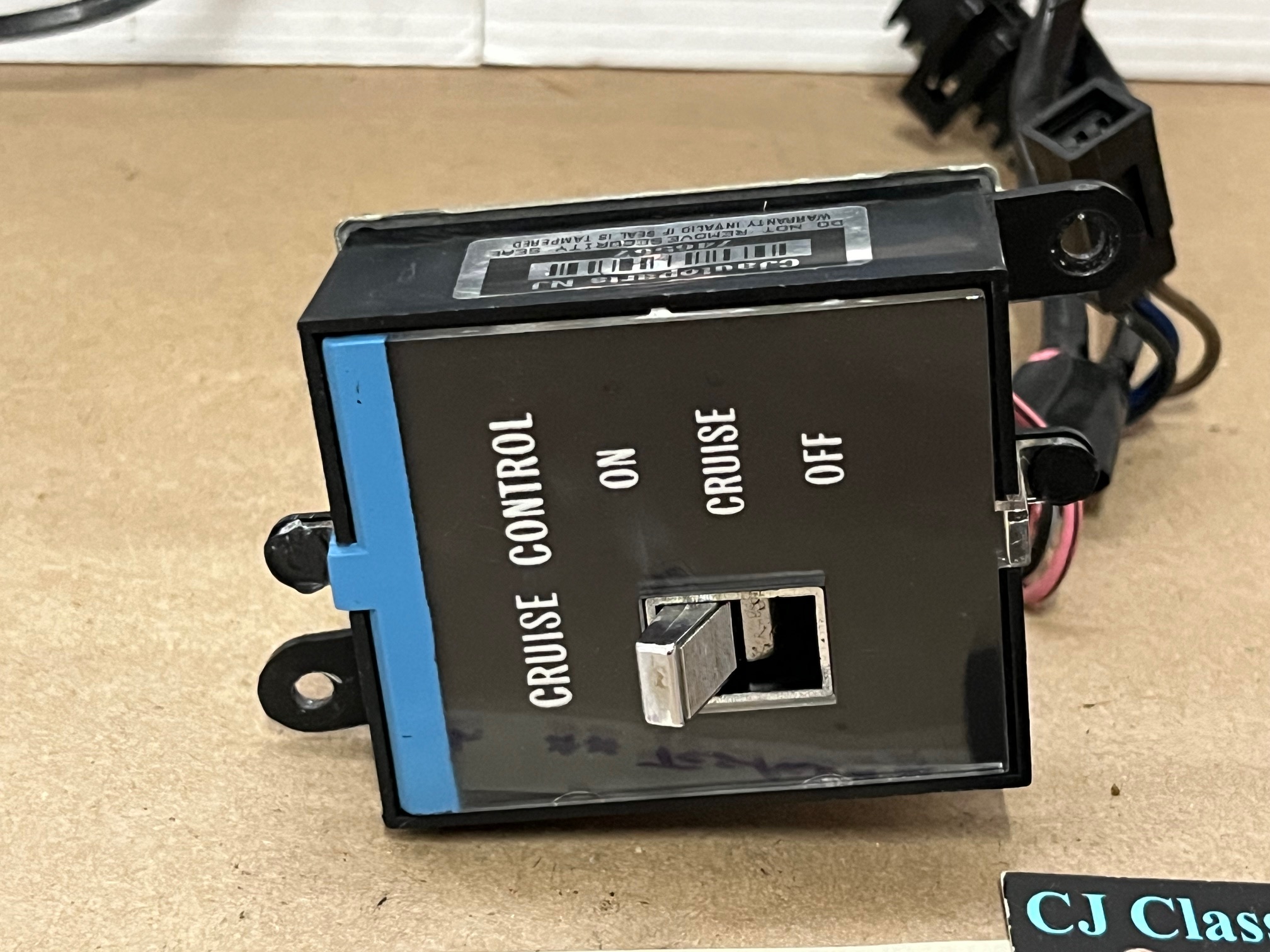 OEM 1975 Cadillac Deville Fleetwood Eldorado Calais DASH CRUISE CONTROL SWITCH **TESTED** #1606799 - Image 4