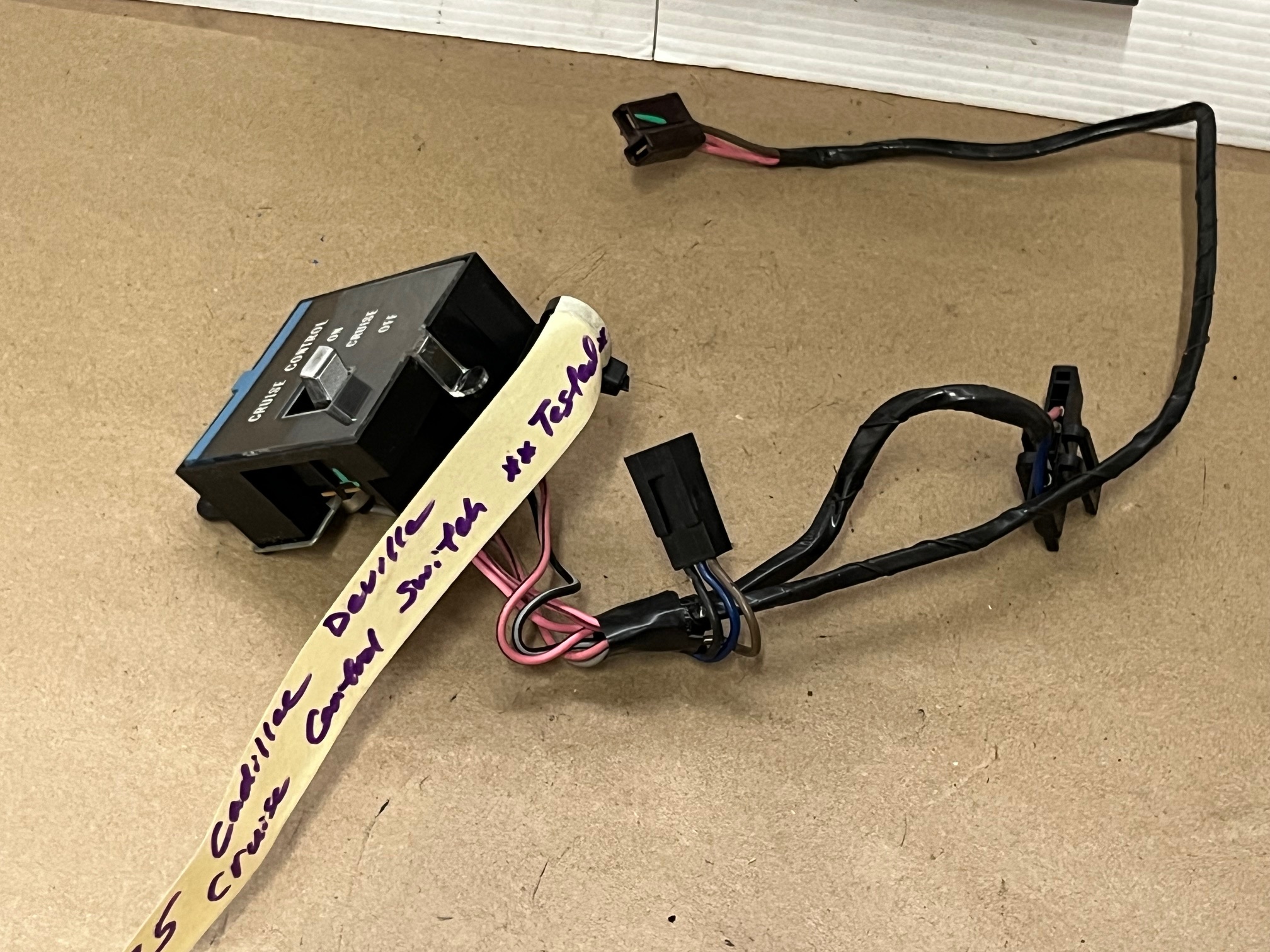 OEM 1975 Cadillac Deville Fleetwood Eldorado Calais DASH CRUISE CONTROL SWITCH **TESTED** #1606799 - Image 13