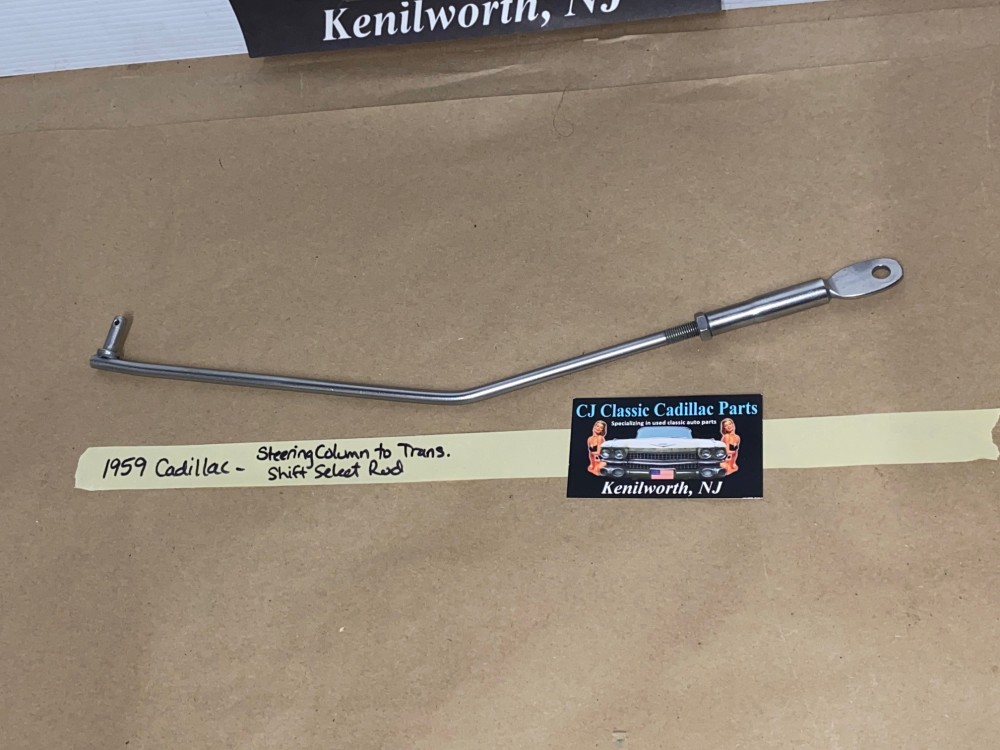 OEM 1959 Cadillac Deville Eldorado Fleetwood 390 ENGINE HYDRAMATIC TRANS STEERING COLUMN TO TRANSMISSION SHIFT SELECT ROD LINKAGE #1471388 - Image 2