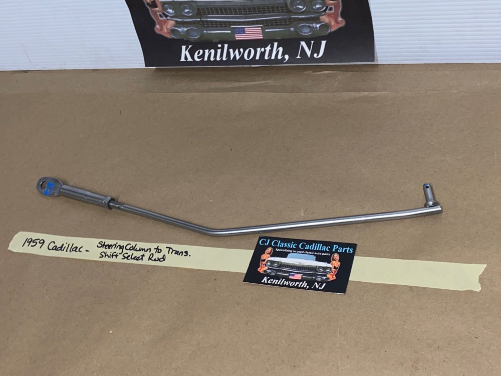 OEM 1959 Cadillac Deville Eldorado Fleetwood 390 ENGINE HYDRAMATIC TRANS STEERING COLUMN TO TRANSMISSION SHIFT SELECT ROD LINKAGE #1471388 - Image 8